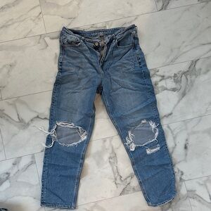 American Eagle Light Blue Denim Jeans with Zipper Fly